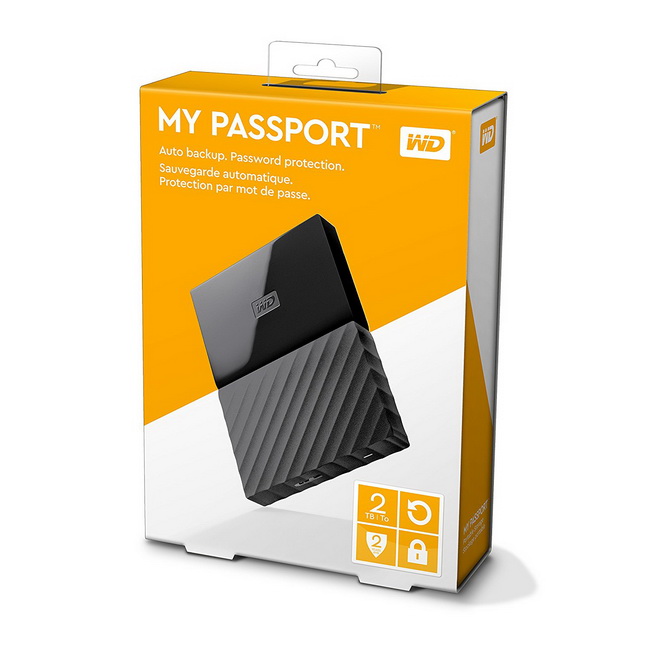 Ổ cứng gắn ngoài di động WD 2TB My Passport - HDD My Passport 2TB