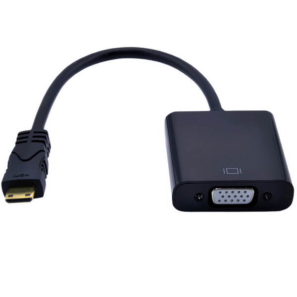 Cáp mini HDMI to VGA Adapter - Cáp chuyển mini HDMI sang VGA chính hãng