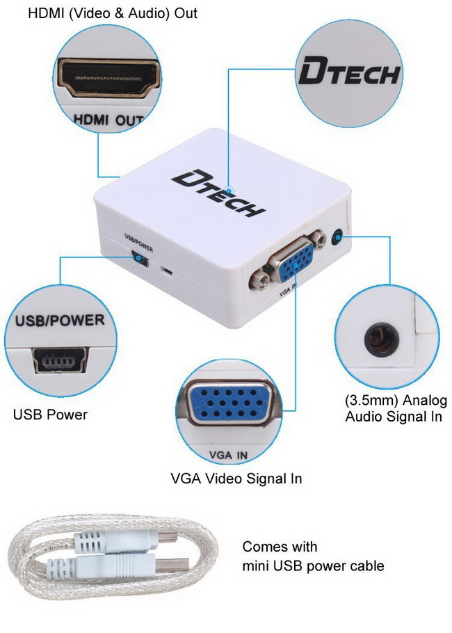 VGA to HDMI Converter