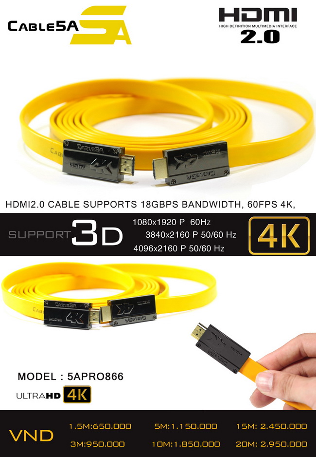 Dây cáp hdmi 2k4k cao cấp