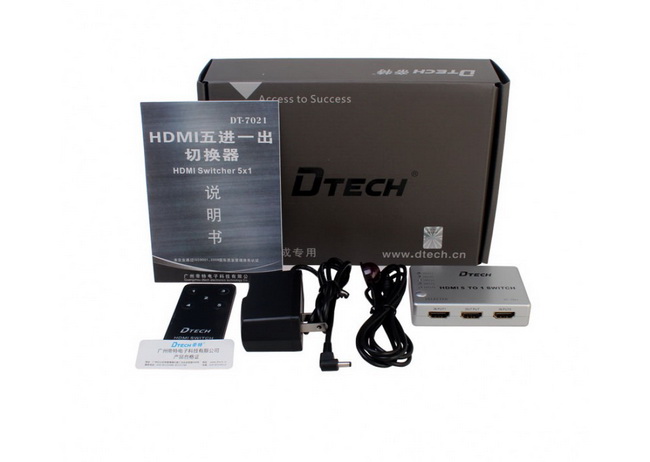 Switch HDMI 5 vào 1 ra dtech giá rẻ