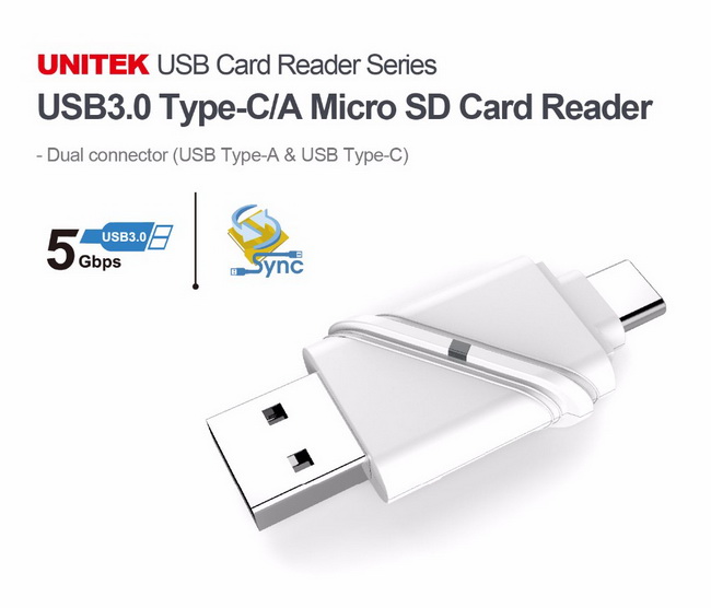 Card reader Type-c / USB 3.0 UNITEK