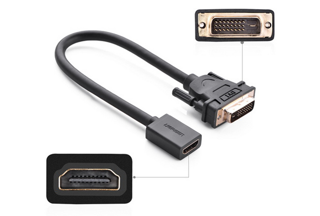 Dây cáp chuyển DVI to HDMI ugreen giá rẻ