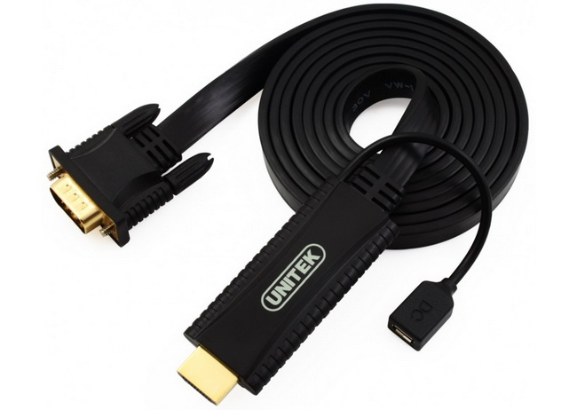 Cáp HDMI to VGA 1.5m - Cáp Chuyển HDMI sang VGA 1.5m Unitek chính hãng giá rẻ nhất