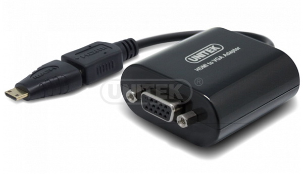 Cáp Mini HDMI to VGA - Cáp Mini HDMI sang VGA Unitek chính hãng giá rẻ nhất