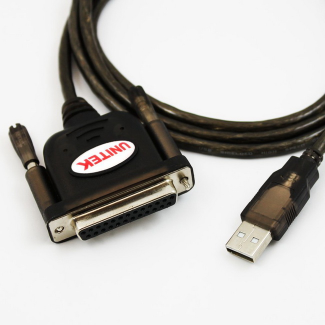 Cáp máy in chuyển đổi USB to LPT Parallel - Cáp USB 2.0 to Com 25 - Cáp chuyển đổi USB sang LPT Parallel 